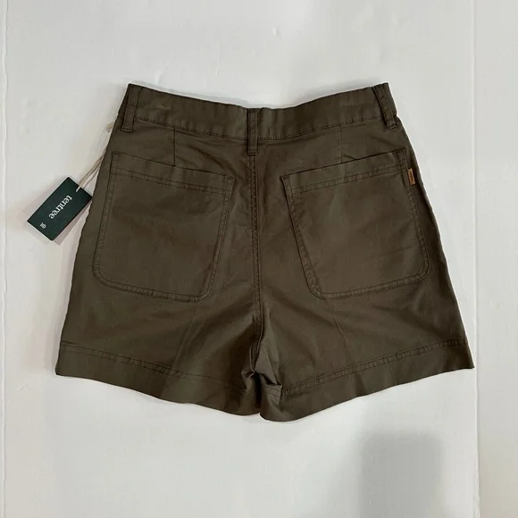 NWT Tentree womens twill high waist short Size 4 - Picture 3 of 8